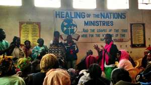 Rose, Tatua Organiser, addressing Ngong Community.