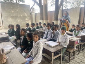A class being taught at NCOP's Malikpur School