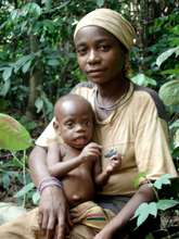 Lekeweh with her baby