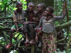 Children in the forest