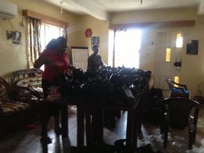 AdvocAid's social worker, preparing welfare items