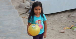 Girl playing at our center, Ludoteca