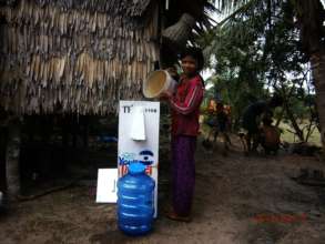 Bio-sand water filter recipient