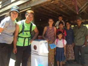 New water filter for a rural Cambodian family