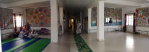 Inside Maitri Ghar in Vrindavan