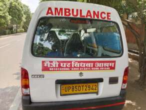 Ambulance purchased for the Ashram by Maitri