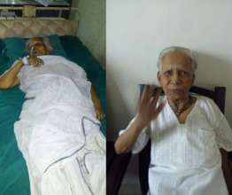 Chapla, when hospitalised and now recovering