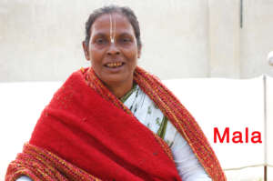 Mala, one of the resident widows