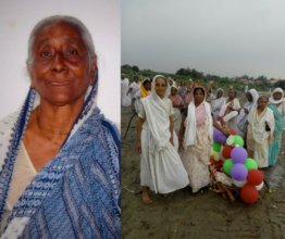 Last rites of Dulari by widow mothers
