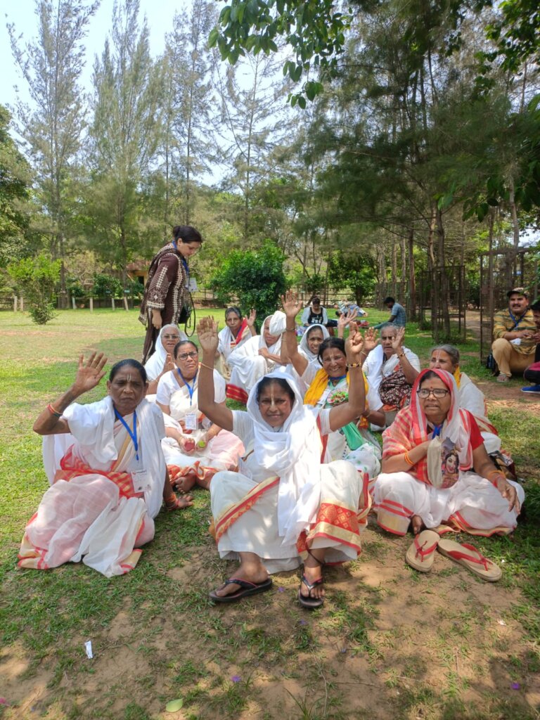 Loving the Ashram where they stayed in Puri