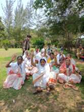 Loving the Ashram where they stayed in Puri