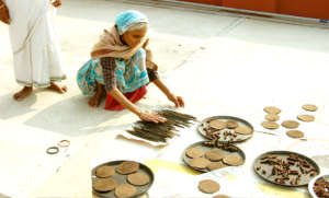 Incense and mosquito coils made by widows