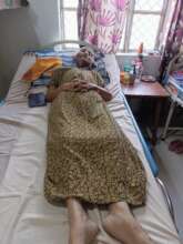 Day spent in listening to Bhajans on her phone