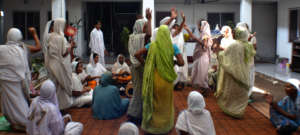 Widows in praise and devotion to God