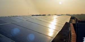 Solar panels at Maitri Ghar