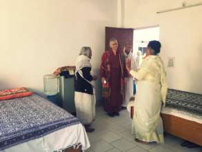 Founder of Maitri visiting widow mothers