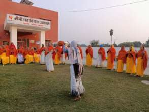 Open air sports played by mothers daily at Maitri