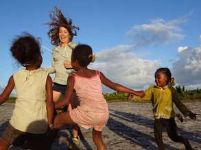 Bethan George during her time in Madagascar