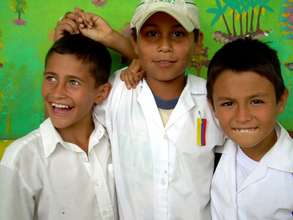 Students of Colegio Rafael Uribe Uribe after class