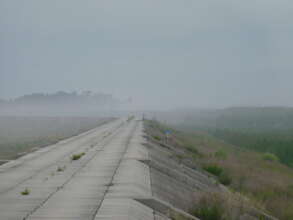 Destructive salt spray at the project site.
