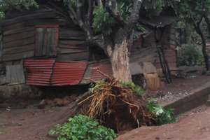 damaged houses