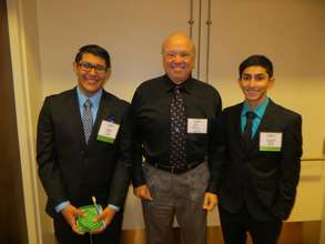 Eddy and Joshua with their NFTE teacher