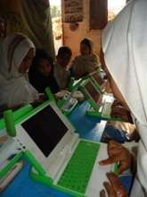 Learning to use laptops