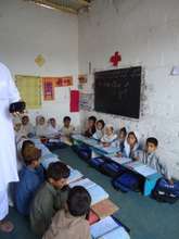 Students in the 1 built classroom