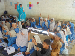 Students at Zarbaig