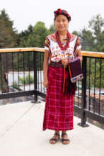 Evelyn in traditional Chajul clothing