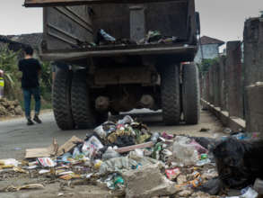 Youth captured their concerns about trash buildup