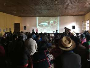 Students presented their photos to the public