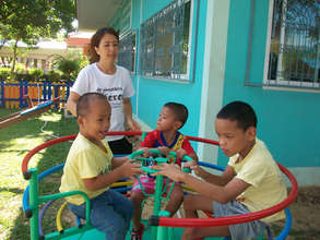 Children playing outside