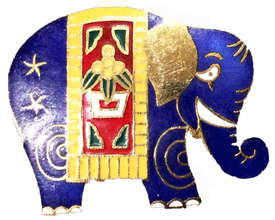 Blue Elephant Campaign pin