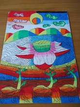 Original lotus flower painting