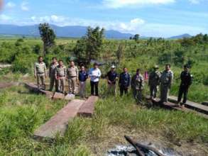 Forest Rangers confiscating illegally cut timber
