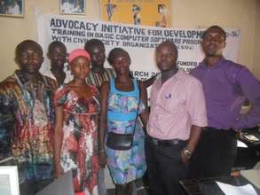 Group of delighted trainees