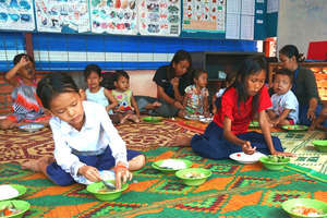 Kids at Weekly Boarding, Riverkids' safe shelter.