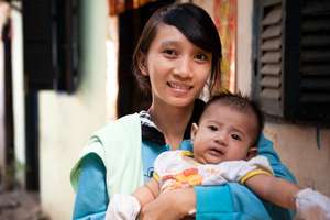 Food means baby can thrive