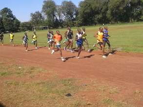 Alfred and friends training / running in Kenya