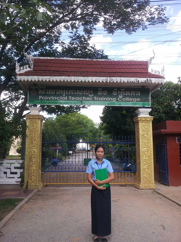 Chanthoeun attending class