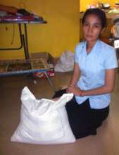 Kanha receives monthly rice from the program