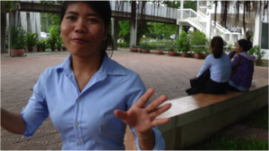 Namthorng at the Royal University of Phnom Penh