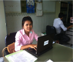 Yan hard at work!