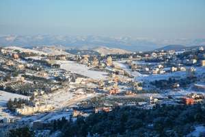 Snowy conditions in Jordan. Courtesy of Mercy Corp