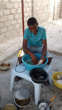 Linekenla, cooking outside