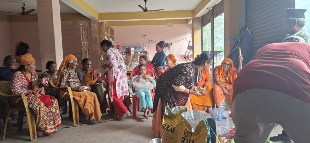 People at Manakamana Elderly Home