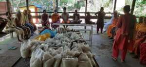 Food materials distribution program  for people