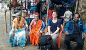 Ms. Esther  from Canada visiting the home