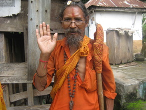 A Holy man  at the home